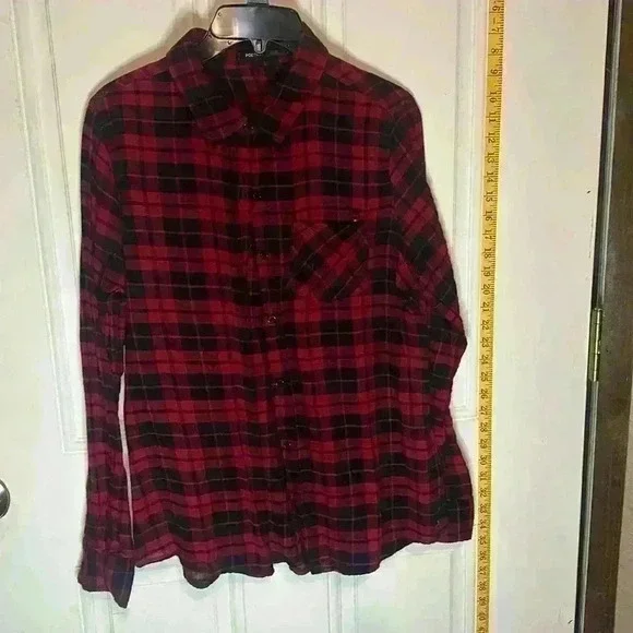 Women's Poetry Brand Flannel Shirt, Size Large - Picture 1 of 5